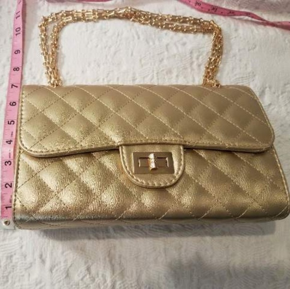 Last One! ๐ฅQuilted Gold satchel bag - Picture 6 of 6